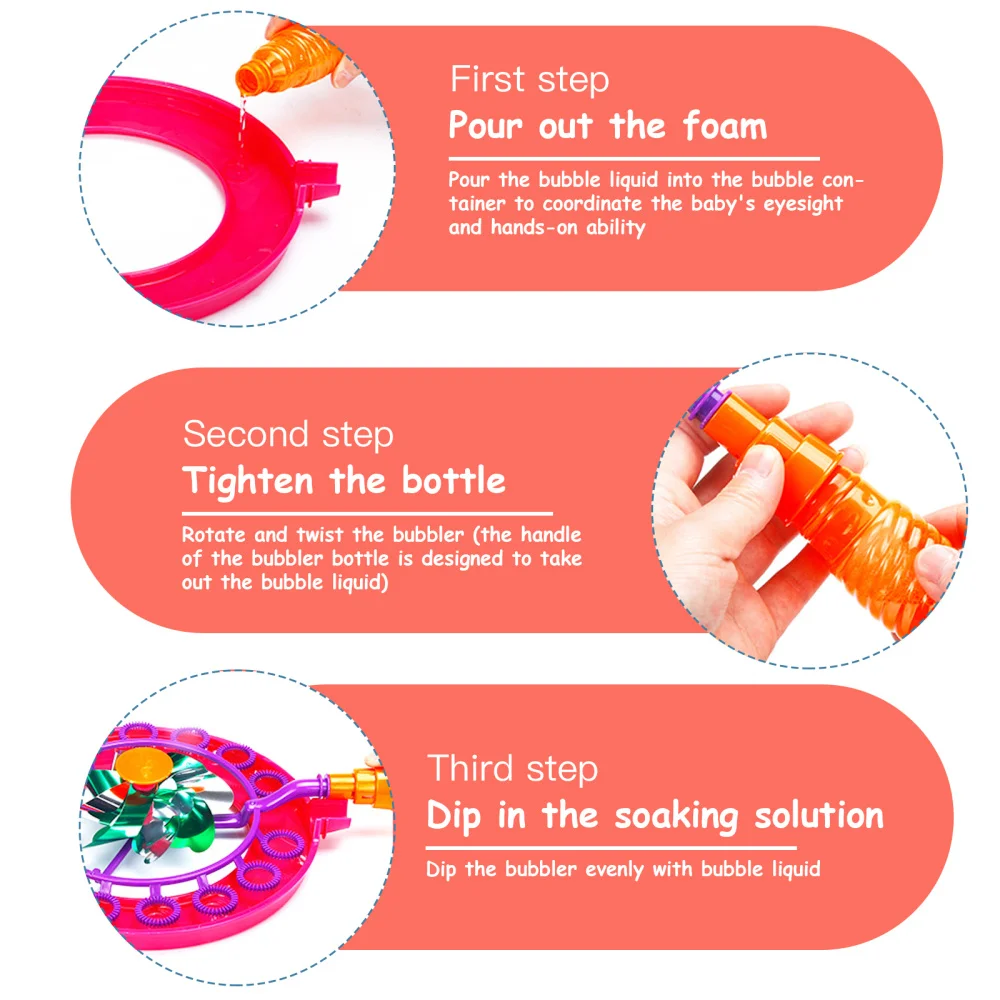 

Art Creativity Windmill Bubble Wand Bubble Blower Pinwheel for Kids
