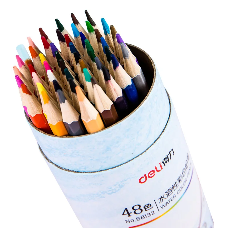 Деревянные цветные карандаши набор 48 цветов креативные граффити