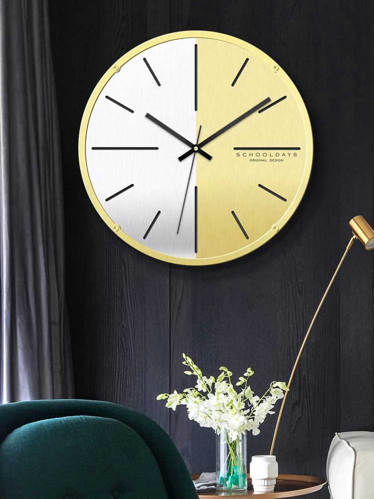 Роскошные большие настенные часы современный дизайн Скандинавская гостиная