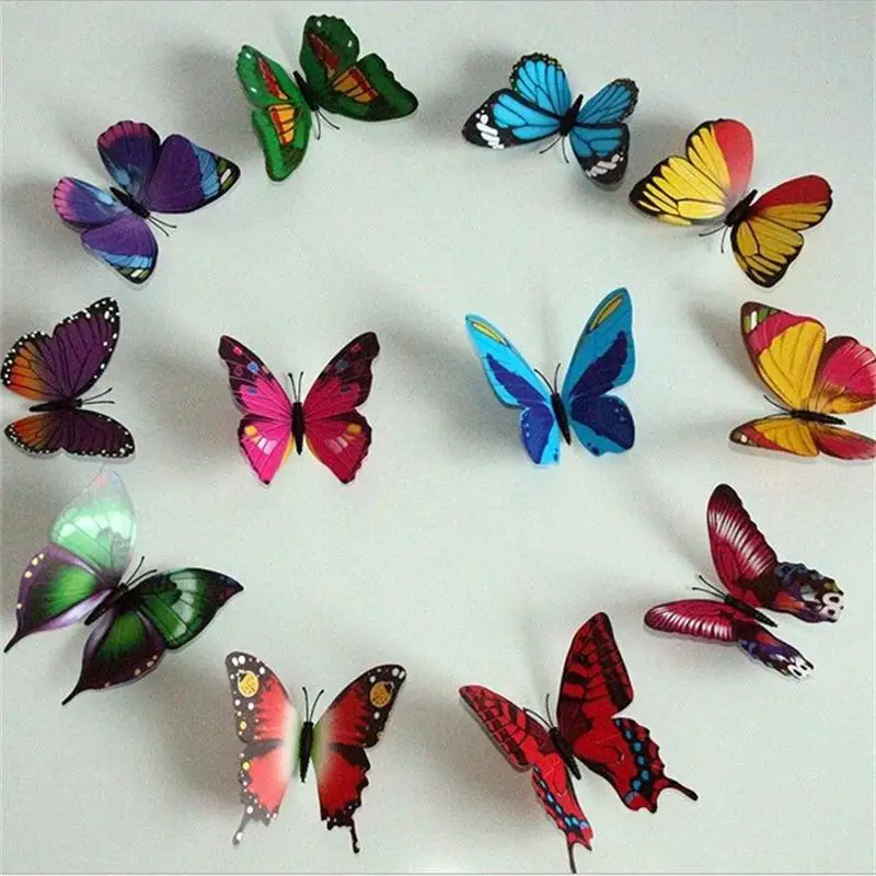 5 шт./лот 7 см Искусственные бабочки декоративные колыбели ветряные блесны