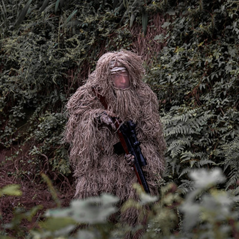 Пустынная шерстяная камуфляжная одежда желтая для снайпера благоприятной охоты