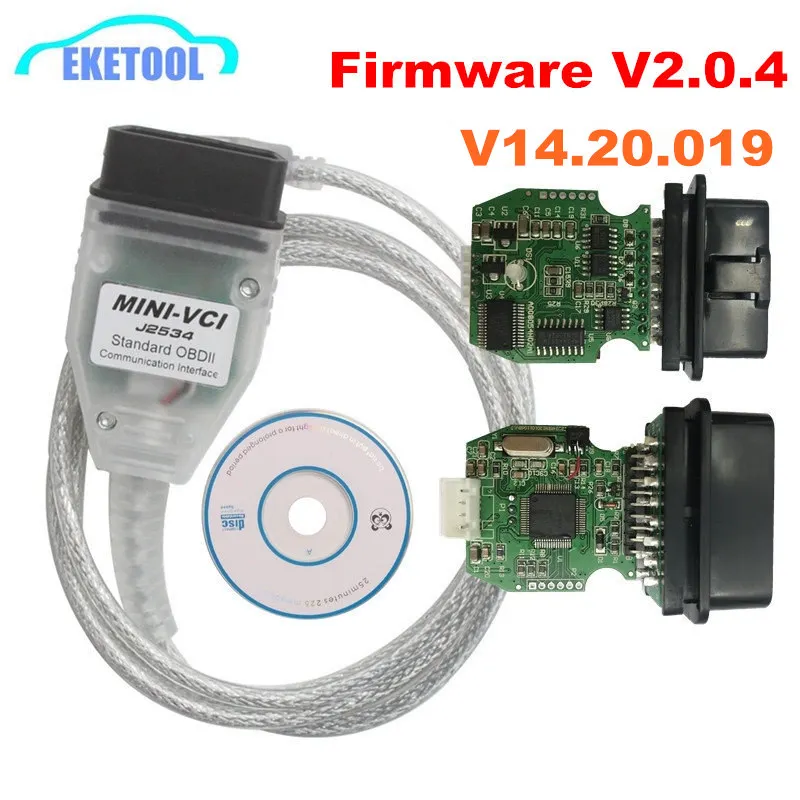 

Firmware V2.0.4 MINI VCI V14.20.019 K-Line CAN For Toyota TIS Techstream FTDI FT232RL Multi-Language MINI-VCI