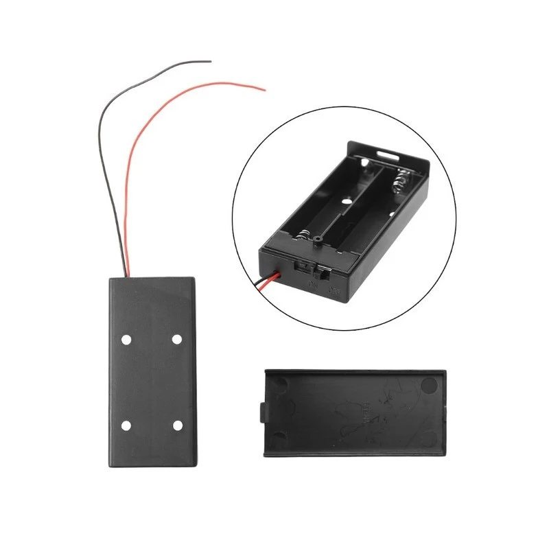2 слота 18650 Держатель батареи с переключателем вкл/выкл + кабель 7 4 V разъем