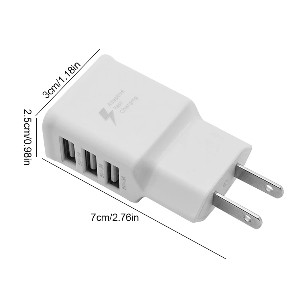 

For Samsung Phone Charger 5V 2A Universal Quick Charging Adapter 2/3 Port USB Portable Mobile Charger For IOS Android Phone