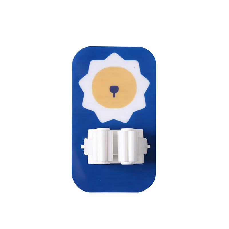 

Seamless Mop Clip Hook Creative Cartoon Mop Rack Bathroom Hole-Free Multi-Function Broom Rack Storage Hook