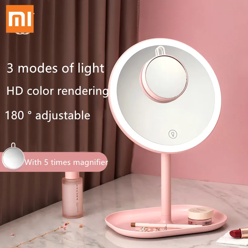 Зеркало для макияжа Xiaomi Mijia Jordan & Judy светодиодное косметическое зеркало с