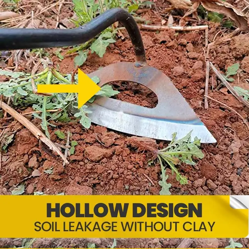 All-steel Hardened Hollow Hoe Shovel Garden Tools Handheld Weeding Rake Planting Vegetables Farm Garden Agriculture Tool