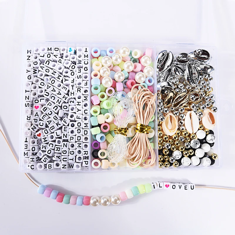Алфавитные бусины/набор ювелирное изделие смешанные аксессуары буквы акриловые