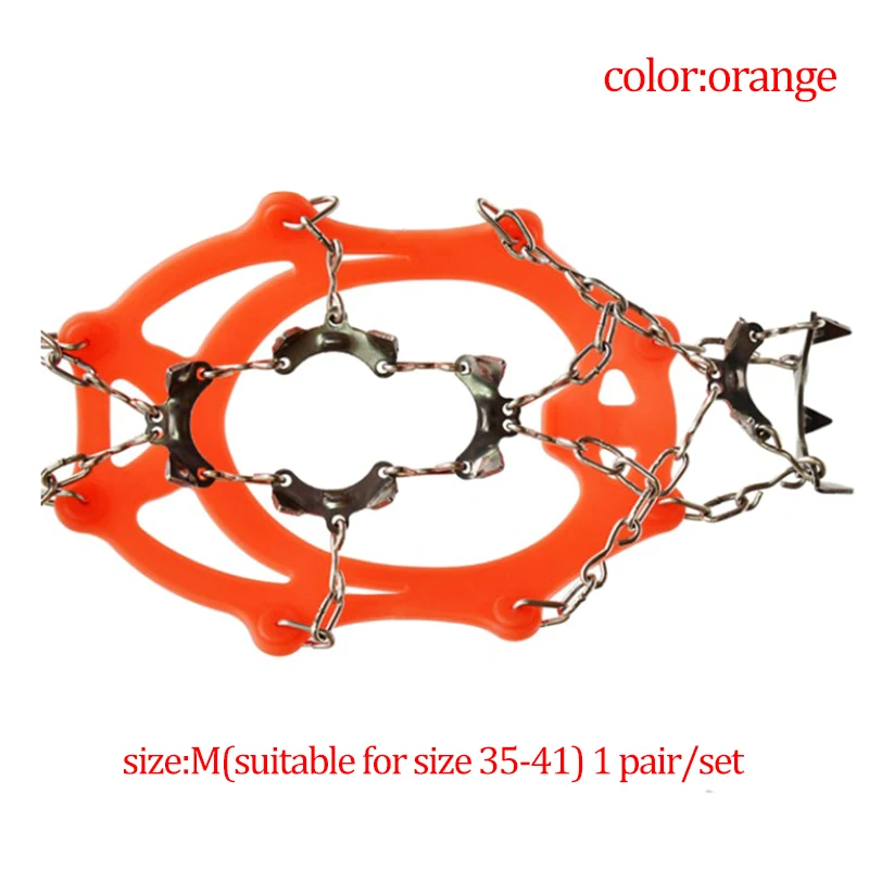 

13 Teeth Ice Snow Crampons Anti-Slip Climbing Gripper Shoe Covers Spike Cleat