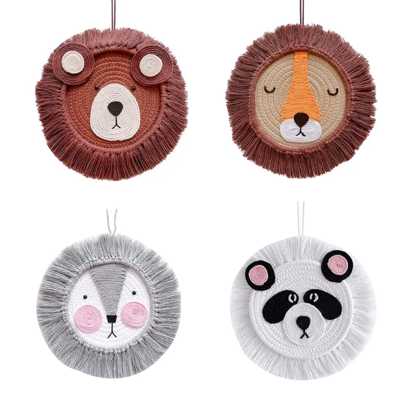Скандинавская ручная плетеная подвеска в виде мультяшных животных украшение из