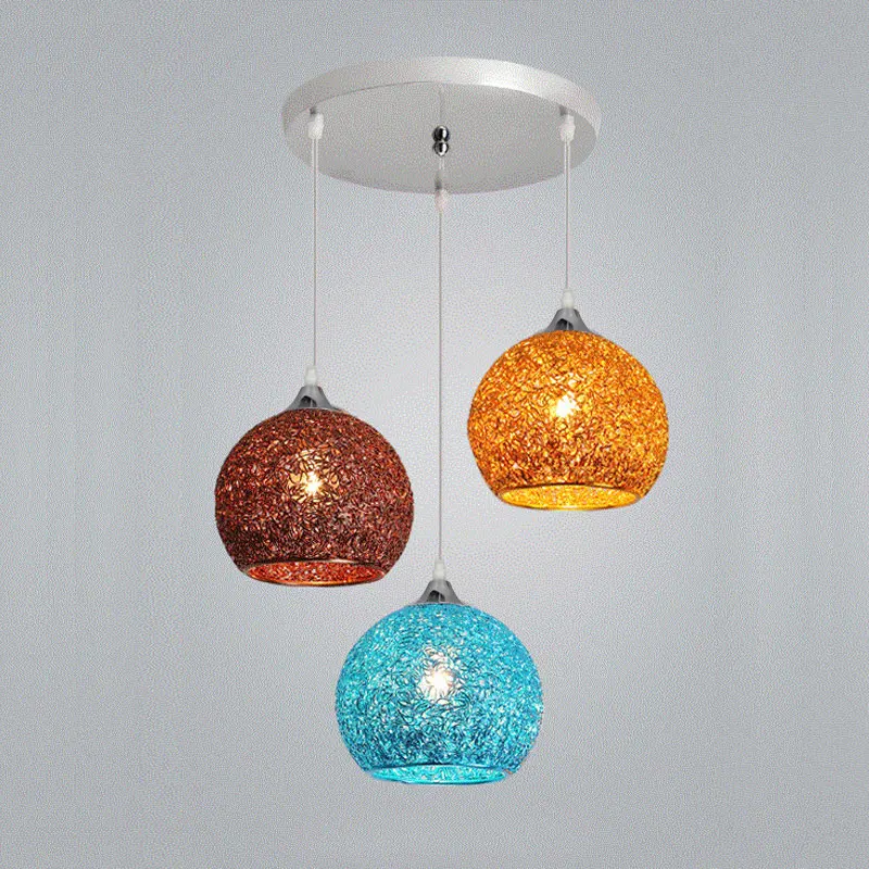 Креативная и ретро Люстра В индустриальном стиле алюминиевая для макарон в