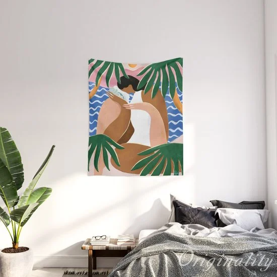 Летний настенный гобелен с надписью The Sea украшение для дома