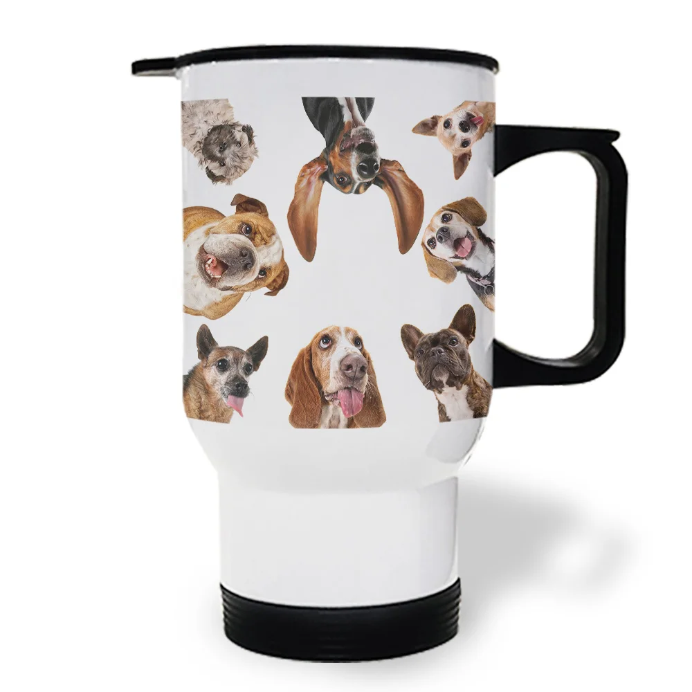 Забавный дизайн щенок доги персонализированные кружки для кофе с двойными