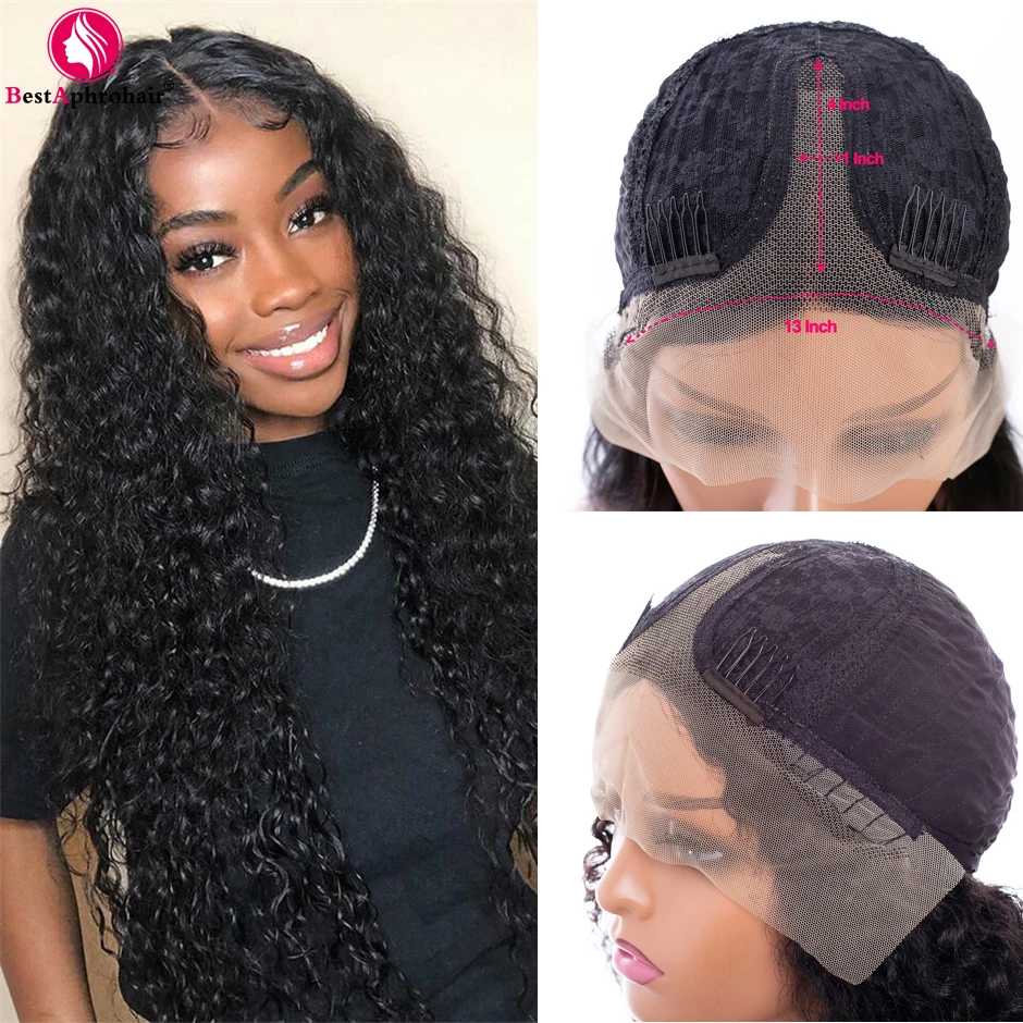 

Water Wave Wig Peruvian Hair Wigs for Black Women 13X1 T Part Closure Wig Human Hair Wigs 18-26 Inch 150% Denisty BESTAPHROHAIR