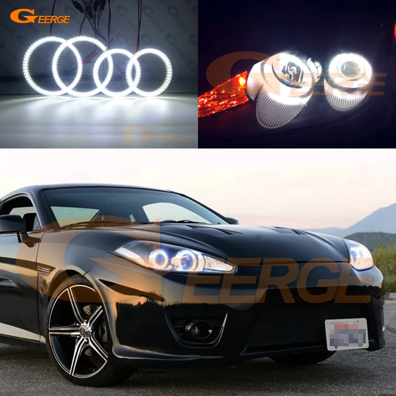 Для Hyundai Tiburon Tuscani Coupe SIII GK FL2 2007 2008 отличный ультра яркий SMD СВЕТОДИОДНЫЙ ангельские