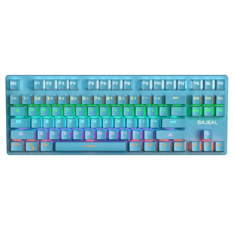 

2021 New K300 Mechanical Keyboard Blue Switch Wired Gaming Keyboard Gaming Desktop 87-key Computer Keyboard For Laptop PC