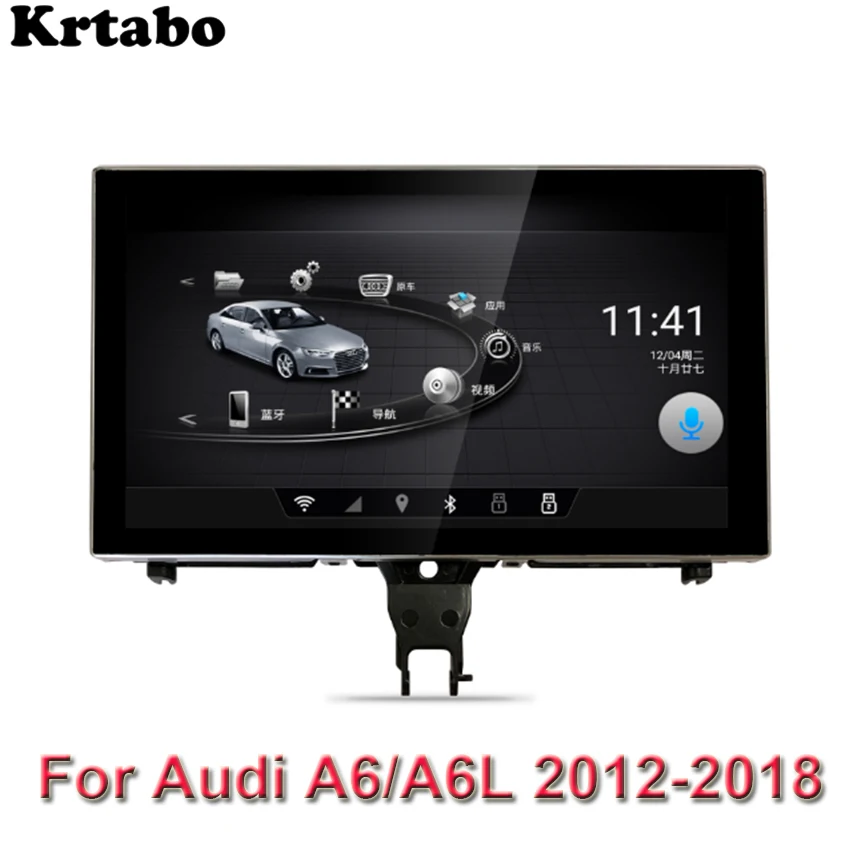 

Автомобильный Android мультимедийный плеер для Audi A6/A6L 2012-2018 GPS навигация большой экран Авто Радио Bluetooth-совместимый Carplay