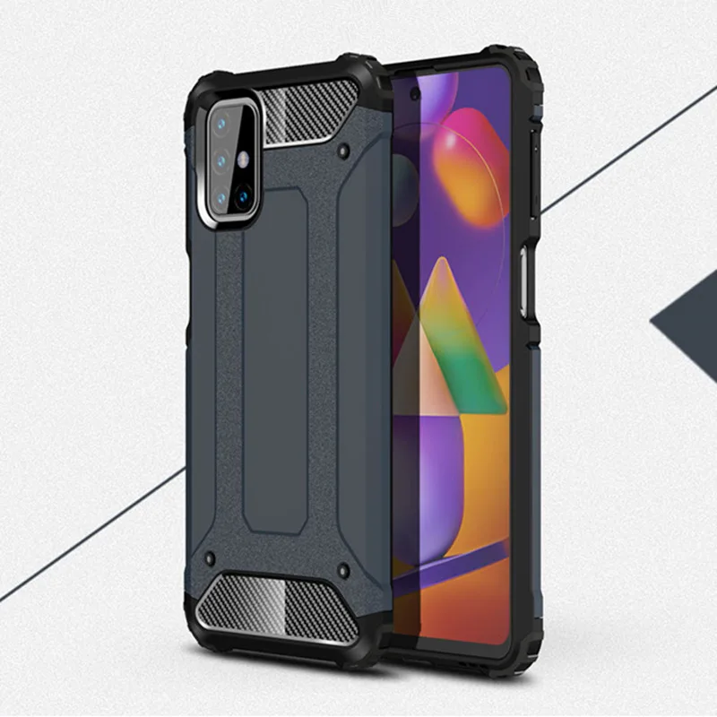 Защитный чехол для Samsung Galaxy M31S M31 M30S M21 из ТПУ и ПК защитный задний бампер Funda |
