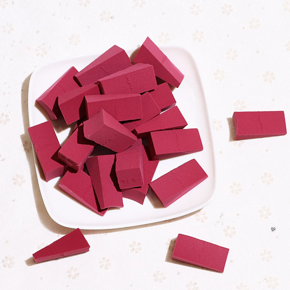 24 шт. треугольная губка для основы макияжа косметическая пудра гладкая