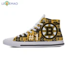 Спортивная обувь для прогулок для мужчин и женщин, удобные унисекс бостонские футбольные фанаты, высокие кроссовки на шнуровке для мужчин и женщин