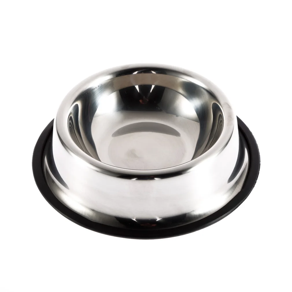 Миска для кошки из нержавеющей стали без наконечника не скользит собачий щенок