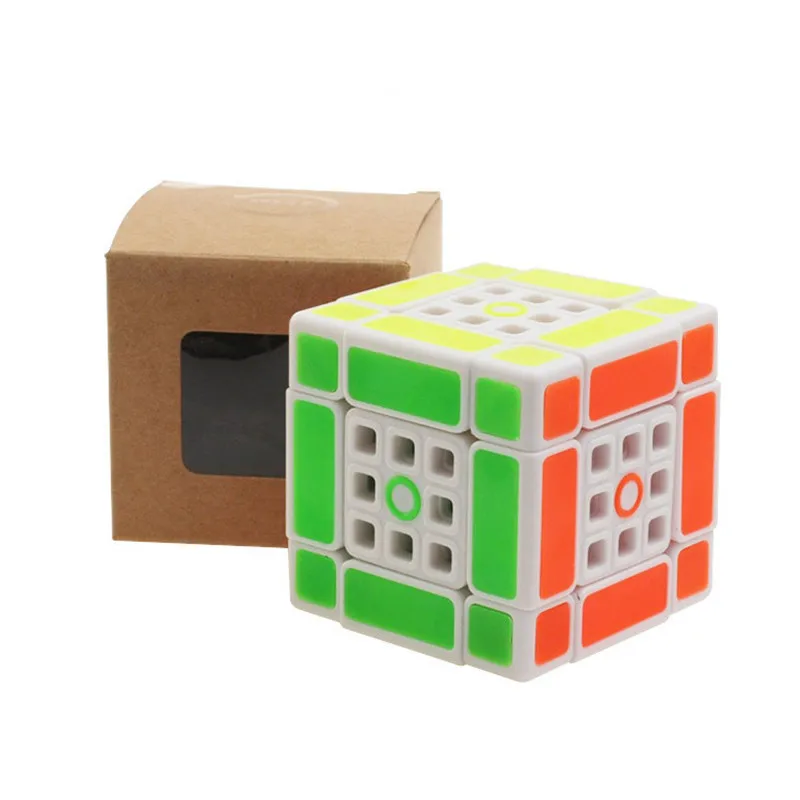 Zcube двухслойная головоломка 3x3x3 волшебный куб быстрая ультра гладкая наклейка