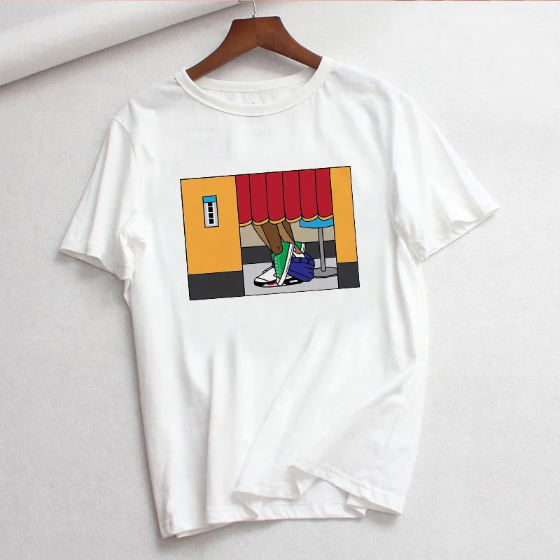 Веселая футболка с изображениями Анны лоччи серии SneakerSutra женская ulzzang Harajuku