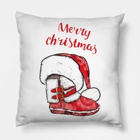 christmas santas boot with hat pillowcases decor for home noel christmas gifts navidad 2020 xmas cristmas decor happy new year