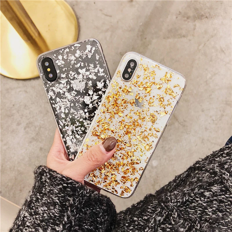 Роскошный 3D Блестящий Мягкий чехол для iPhone X 10 из ТПУ с блестящими золотыми