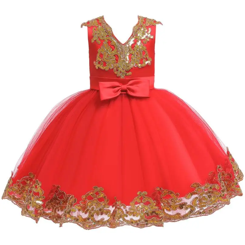 Желтое высококачественное рождественское платье с v-образным вырезом и