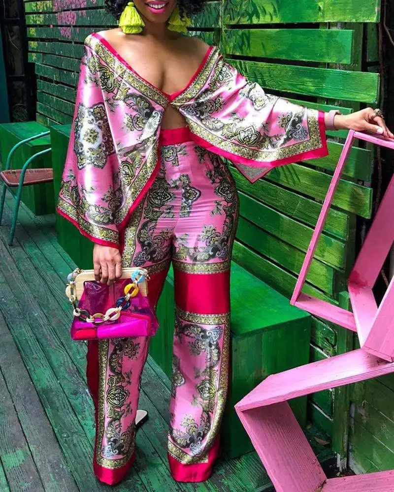 Топ с принтом и штаны|Спортивные костюмы| |