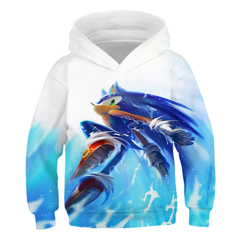 

Children's Clothing Lovely Hedgehog Cartoon Print Blouse With Long Sleeves Sweatshirt Fashion Hoodie Boys/Girls 4 to14 Years Old