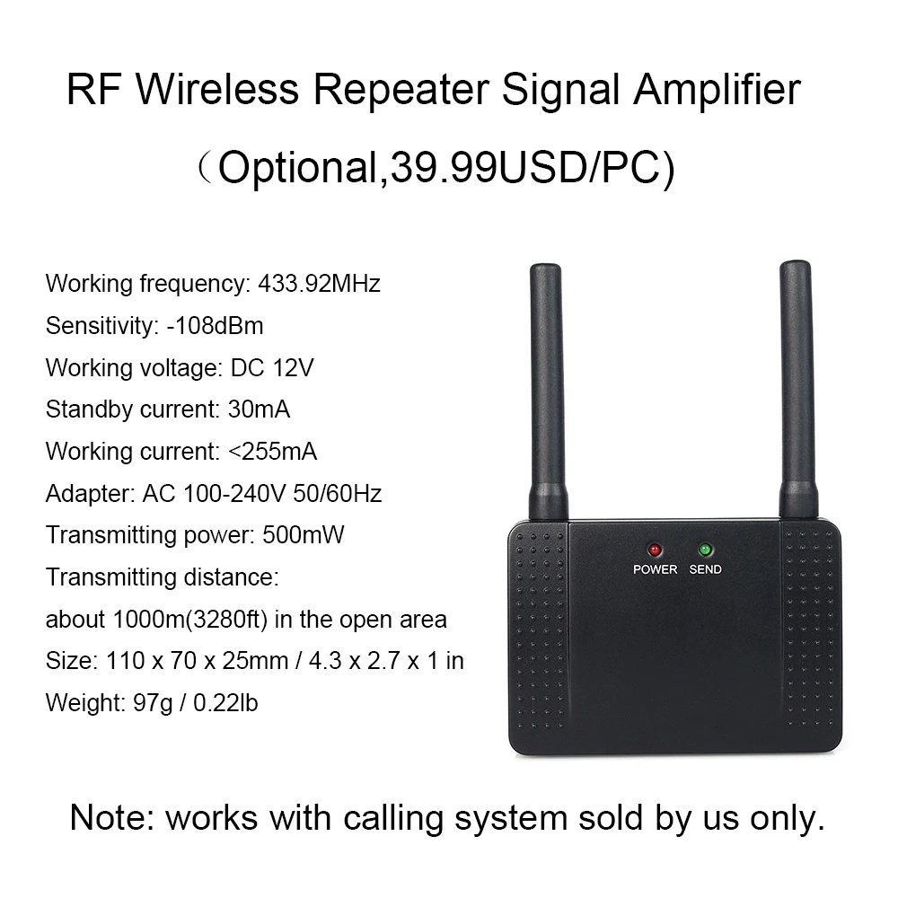 Беспроводная пейджинговая система для вызова очереди пищевой пейджер семейный