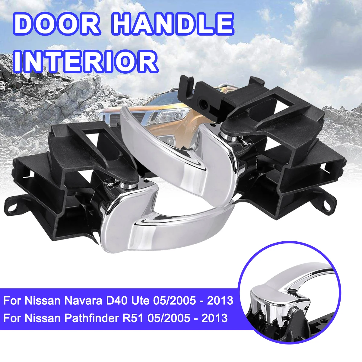 Передняя задняя левая правая ручка двери автомобиля внутренняя часть для Nissan Navara