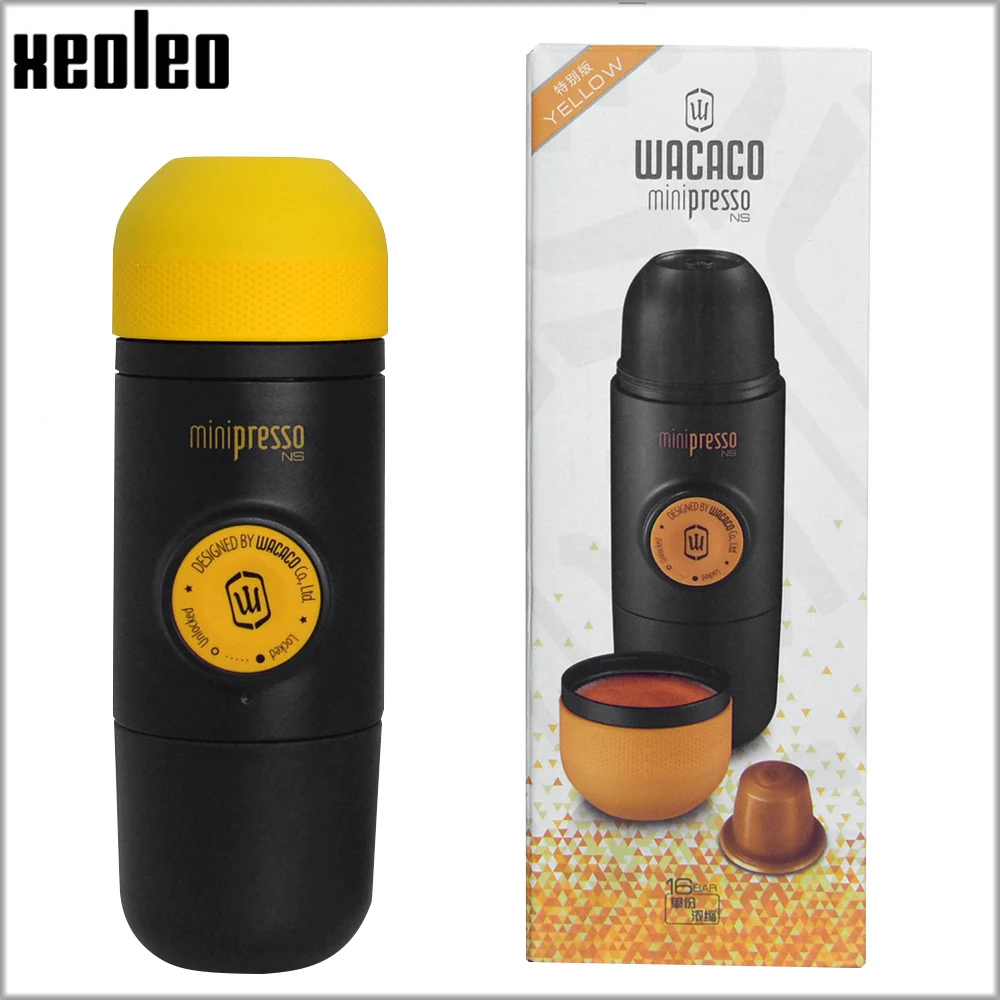 Wacaco Minipresso, Кофеварка, Ручной пресс, капсула и порошок, кофемашина, ручная Эспрессо-машина, портативная, для путешествий, кофе