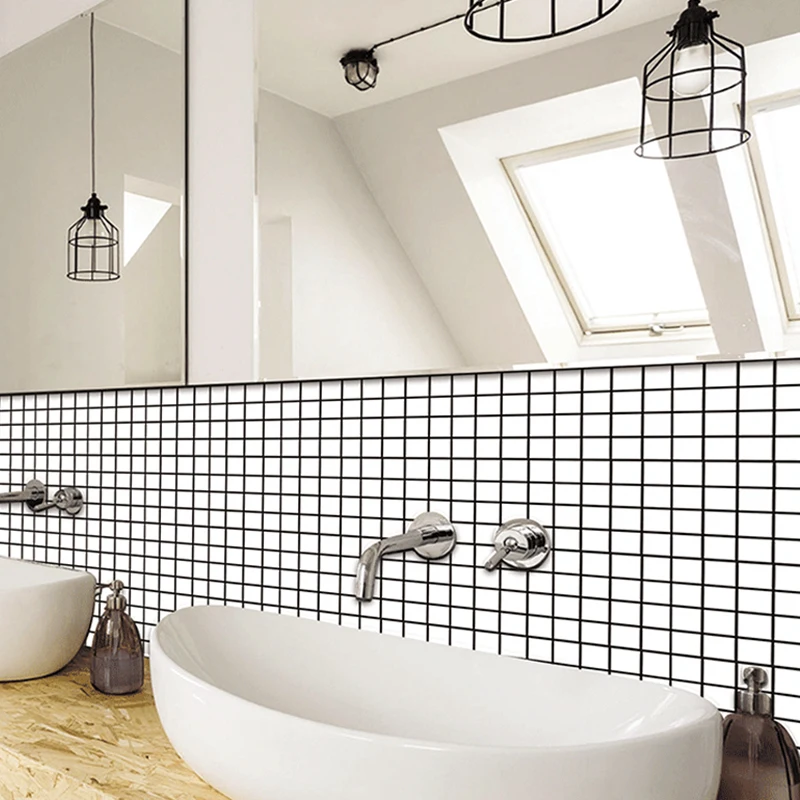 Наклейки Огнезащитные для кухни ванной комнаты 30x30 см водостойкие самоклеящиеся