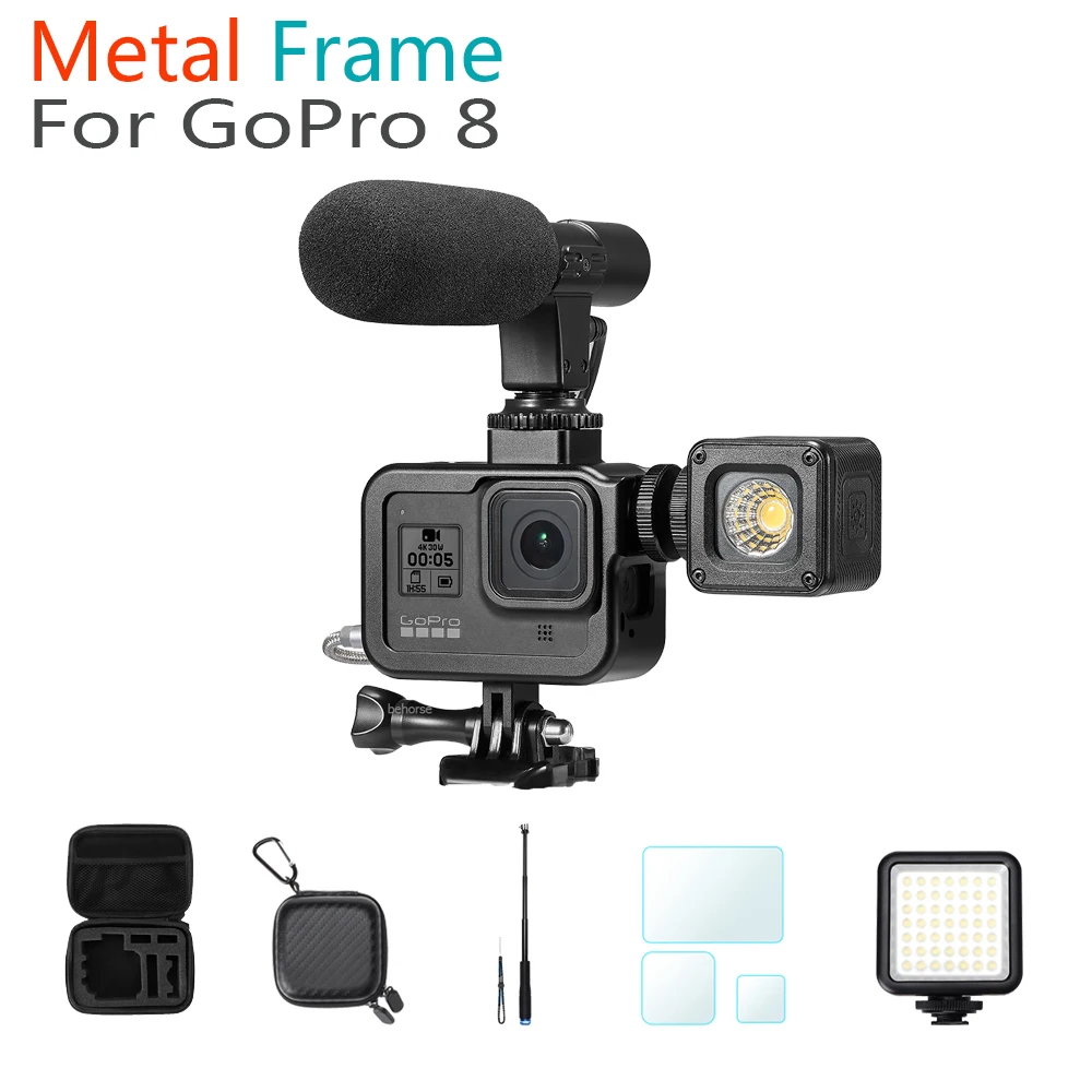 Для Gopro Hero 8 Металлическая Рамка металлический чехол из алюминиевого сплава с