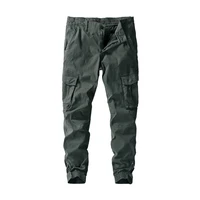 high quality army green casual pants men military tactical joggers cargo pants multi pocket fashion black khaki trousers