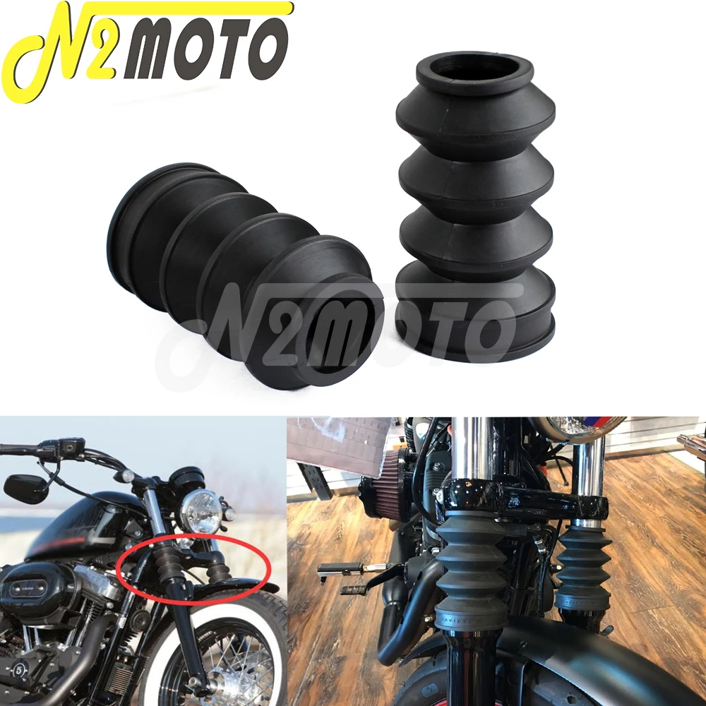 

Мотоциклетные черные амортизирующие ботинки, гетры 39 мм для Harley Sportster XL883 XL1200, Сверхнизкие железные гетры для вилок, сапоги