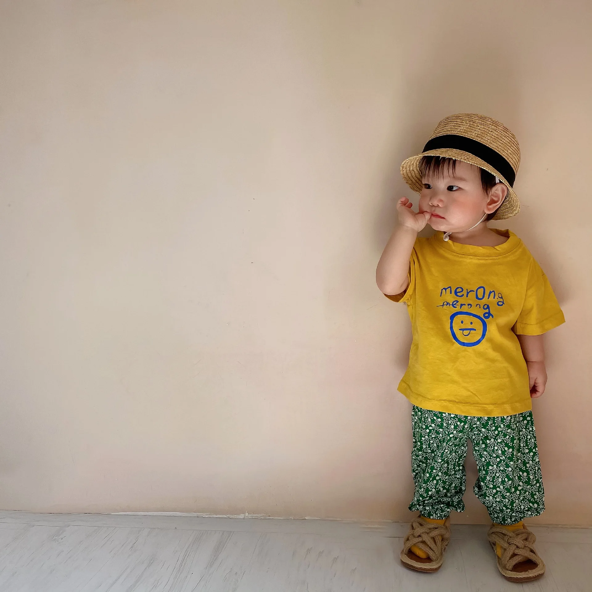 

Baby T-shirts for men and women baby Korea children's clothing 2021 summer new short-sleeved shirt baby clothing