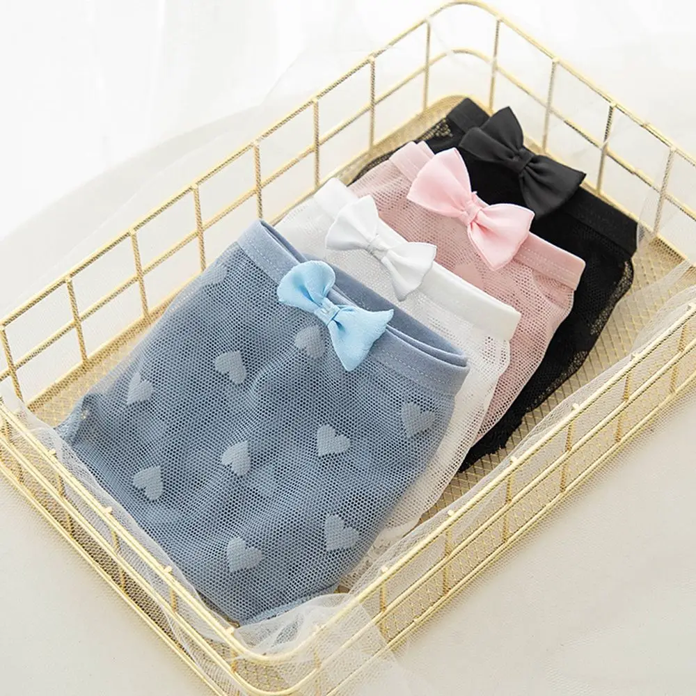 Дышащие эластичные персиковые хлопковые трусики для девочек с промежностью