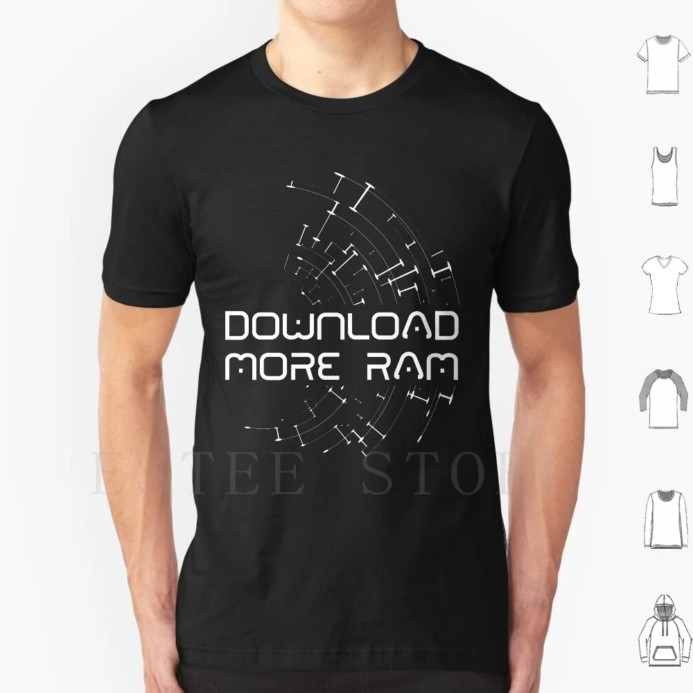 Загрузите больше ОЗУ, футболка, мужская хлопковая 6Xl ОЗУ, компьютерная технология, материнская плата, смешная версия, ПК, шутка, память Pcmr