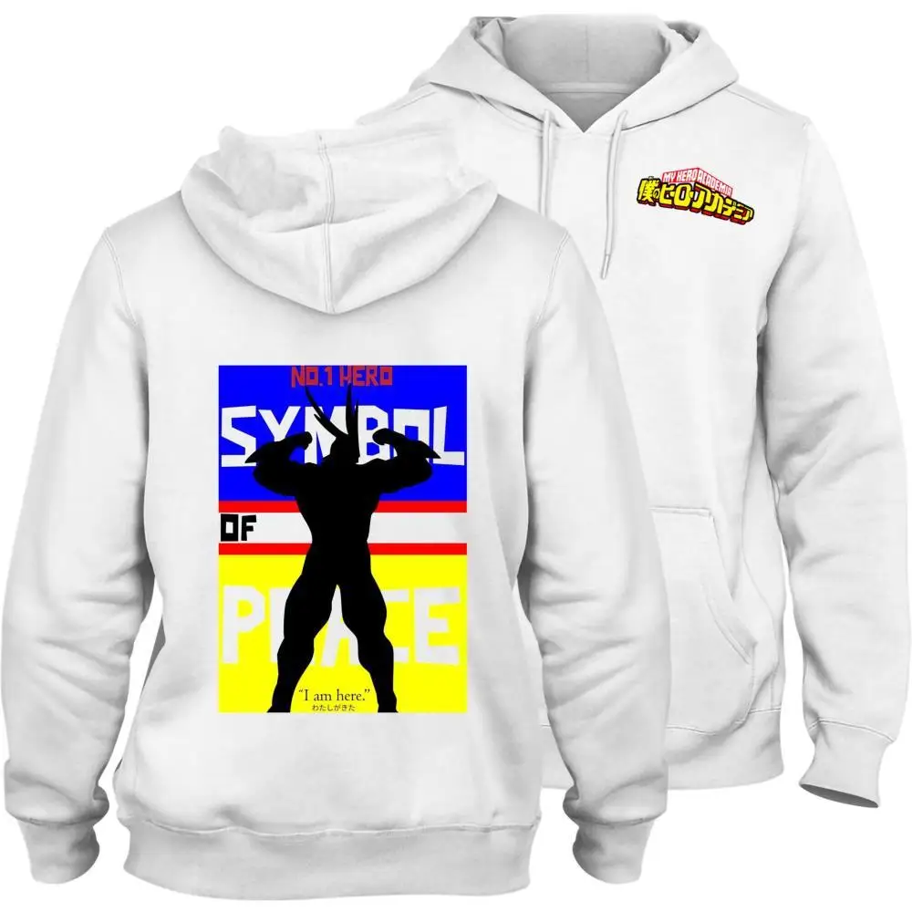 

Мой герой Академия печатная иллюстрация Персонализированная колледжа толстовка с карманом зимний свитер унисекс