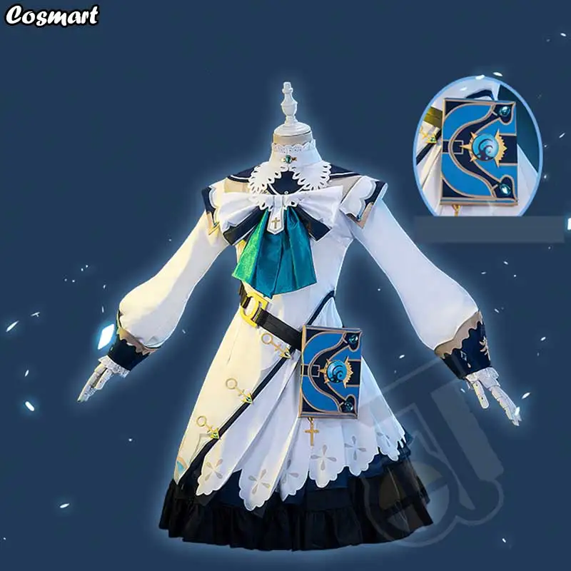Аниме геншин ударная Барбара игровой костюм прекрасное платье униформа Косплей