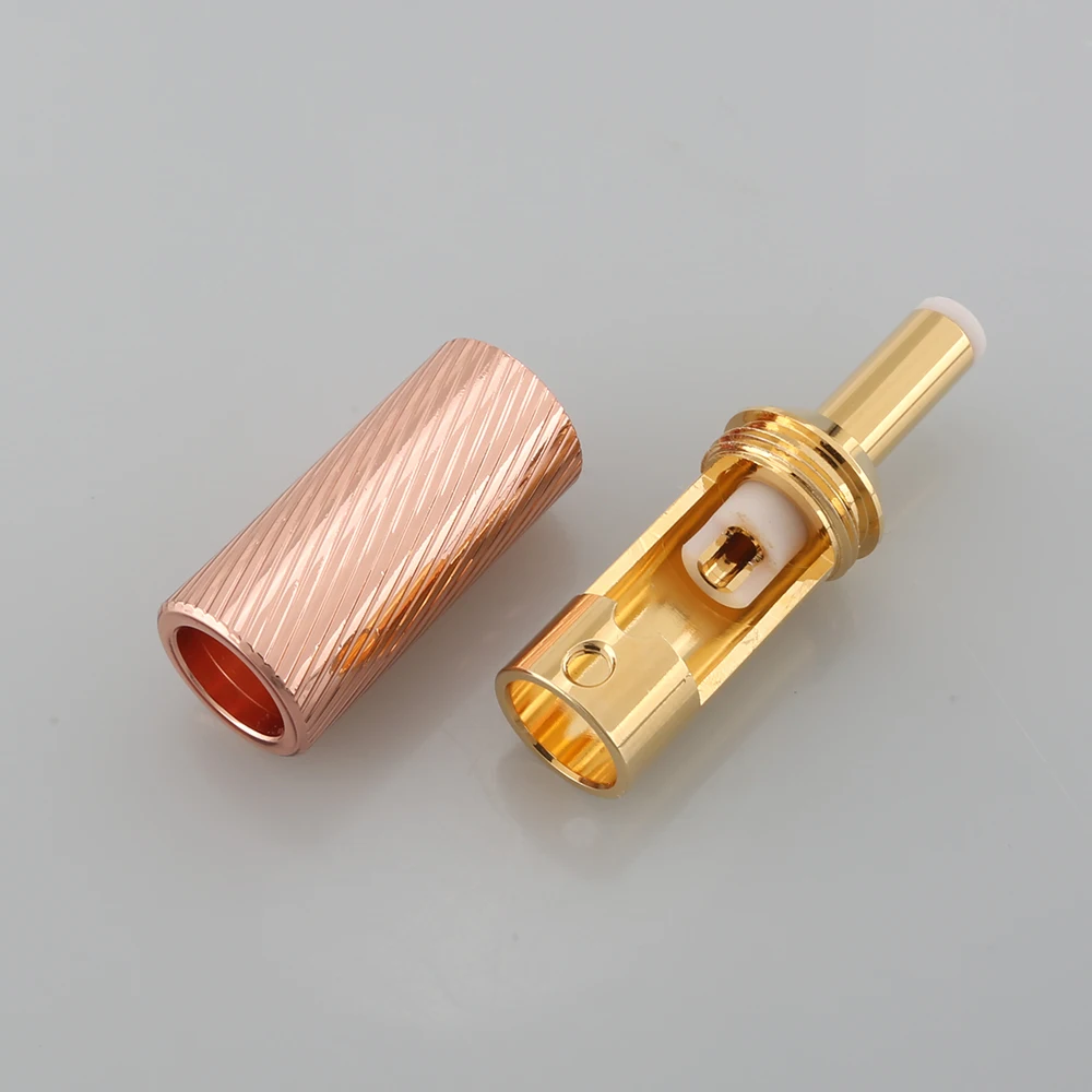 Conector de Tomada Banhado a Ouro 24k de Alta Macho Qualidade dc