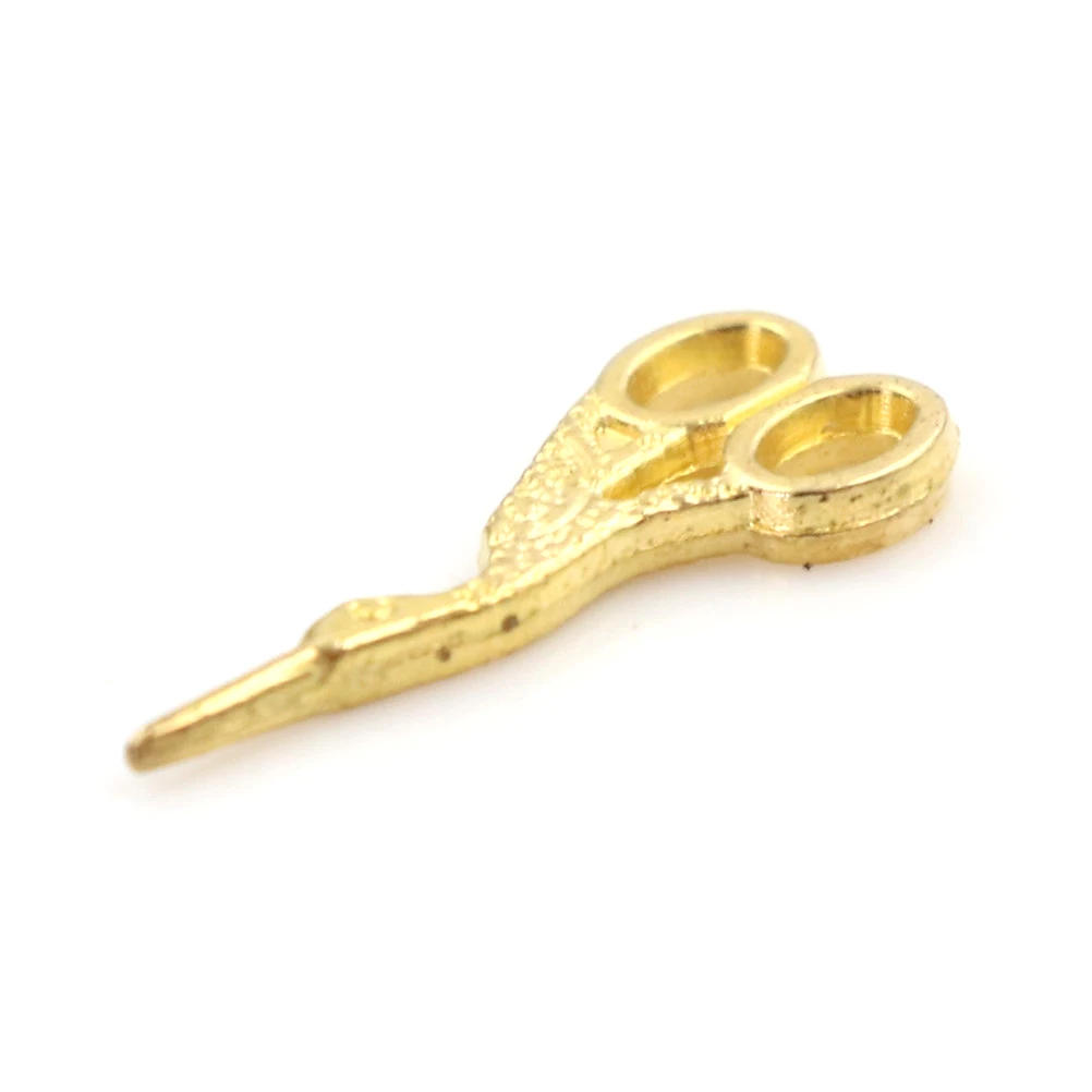 

1pc 1:12 Dollhouse Miniatures Accessories Simulation Crafts Toys Sewing Metal Mini Metal Scissors Furniture toy