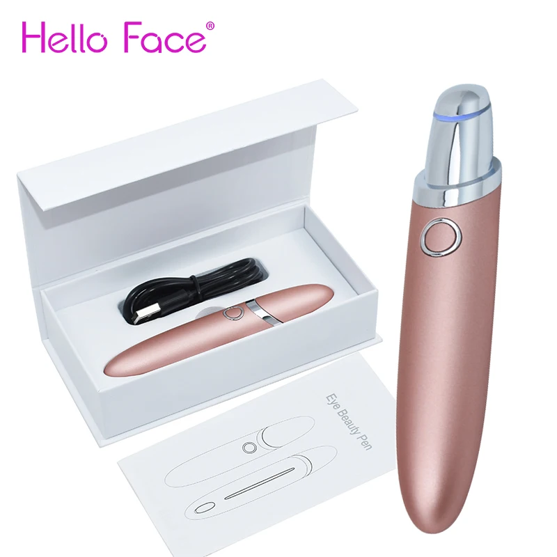 

Eye Massager Electric 45℃ Ionic Eyes Facial Massage Beauty Pen Heated Sonic Vibration Relieve Dark Circles Fatigue Puffiness