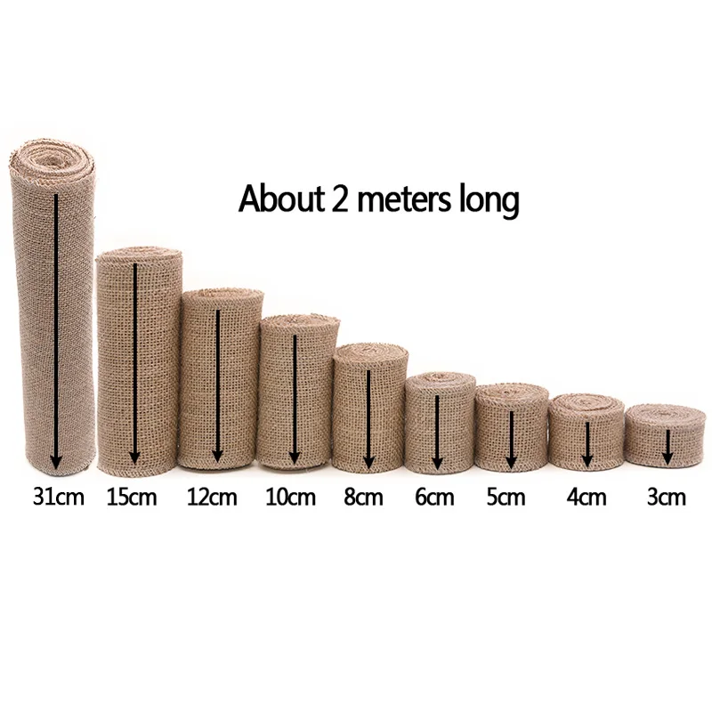 Рулоны из натурального джутового мешковины рулоны в рулоне для свадьбы сделай