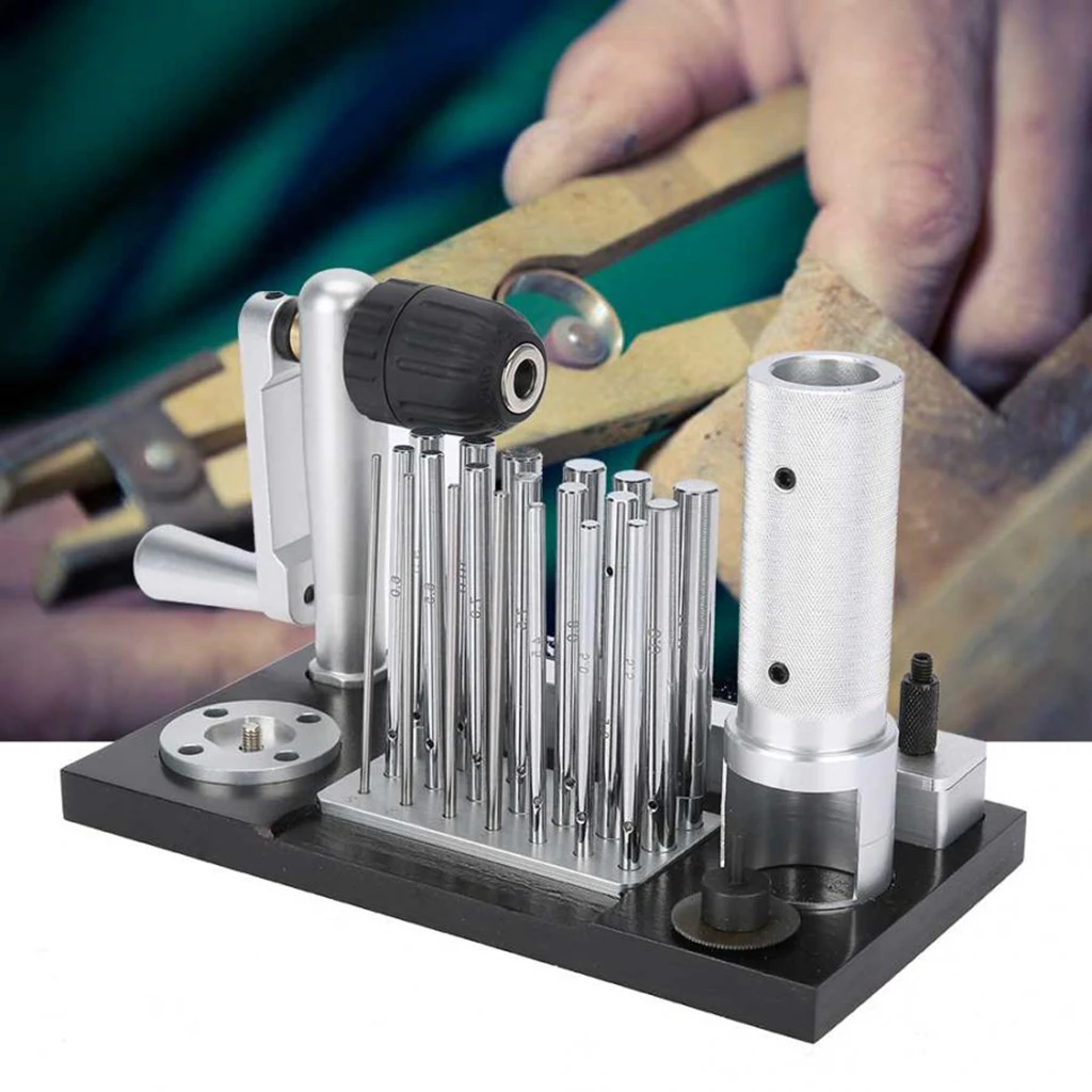 

Jump Ring Making Tool Hand-operated Wire Drawing Machine with 20 Spindles Jewelry Ring Making Tools Kit