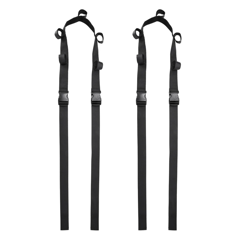 Vehicle Fishing Rod Holder Ceiling Mount Adjustable Portable Belt Carrier Easy Install Removable Durable Storage Black Reel Rack